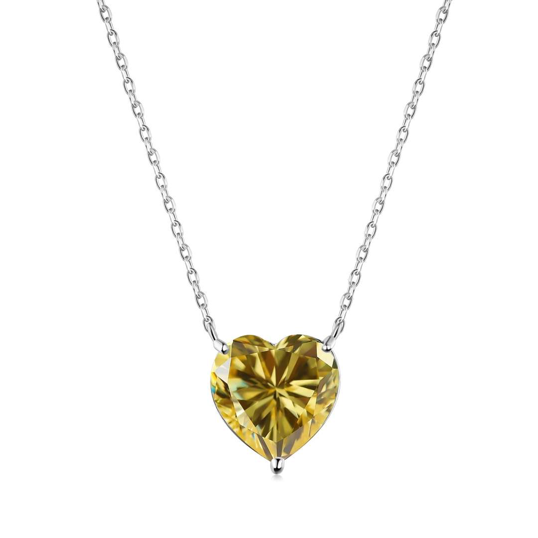 [Regalia Jewelry]6.0 carat Radiant Heart Shape Necklace