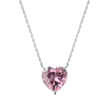 [Regalia Jewelry]6.0 carat Radiant Heart Shape Necklace