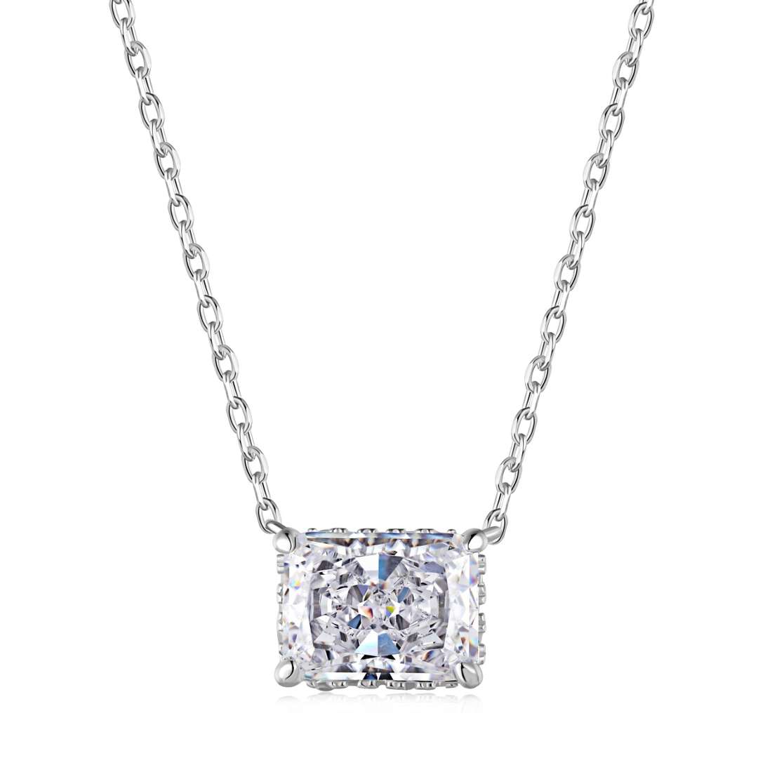 [Regalia Jewelry]Luxurious Square Shape Colorful Necalack