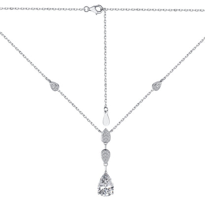 [Regalia Jewelry]Dazzling Pear Cut Necklace