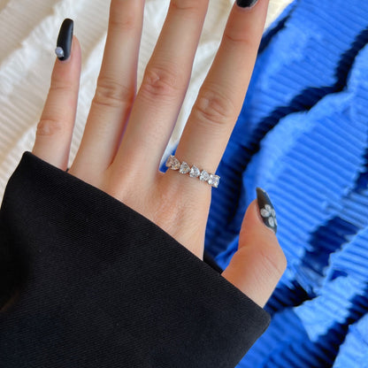 [Regalia Jewelry]0.25 Carat Radiant Romance Heart Cut Lover Ring