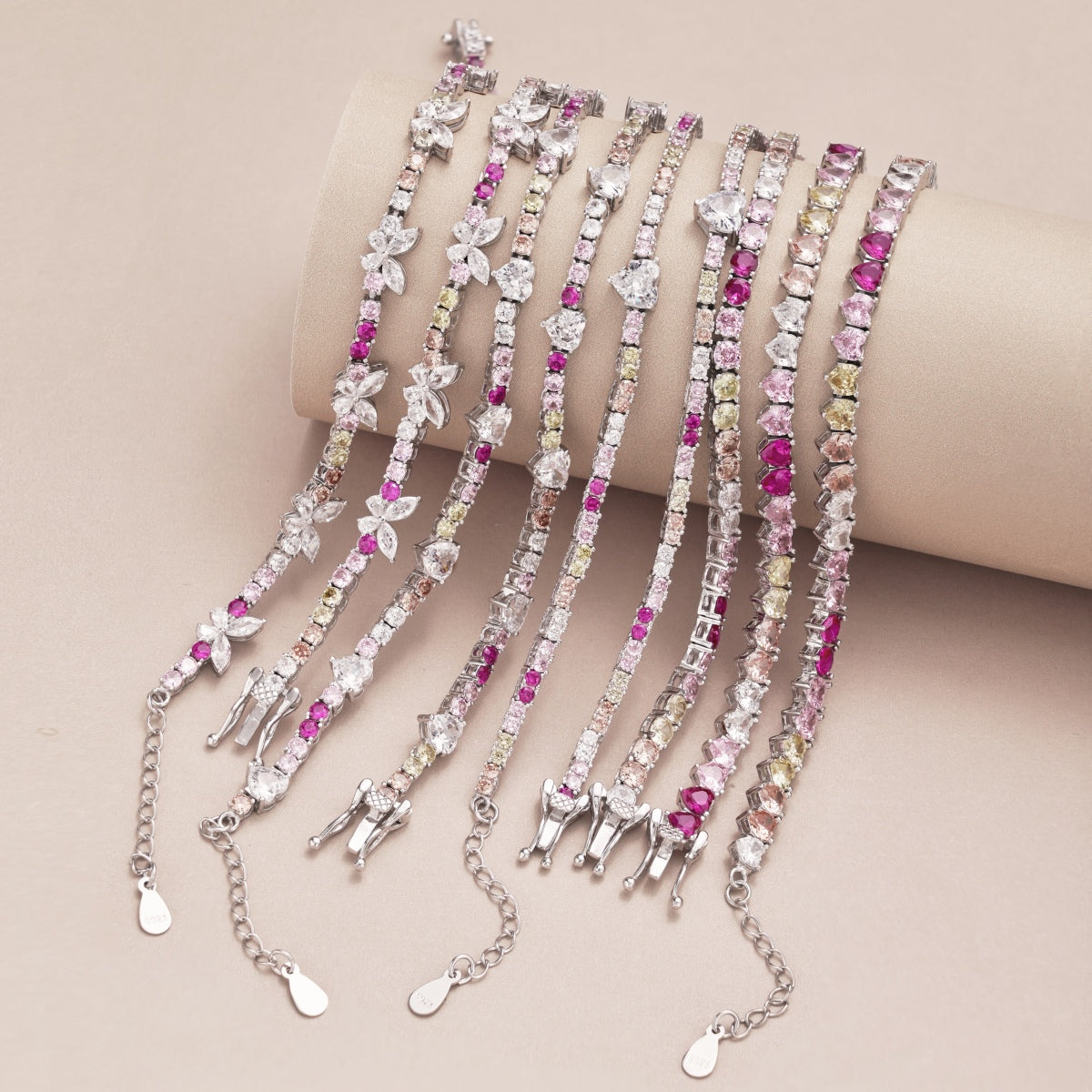 [Regalia Jewelry]Delicate Colorful Emerald Cut Party Bracelet