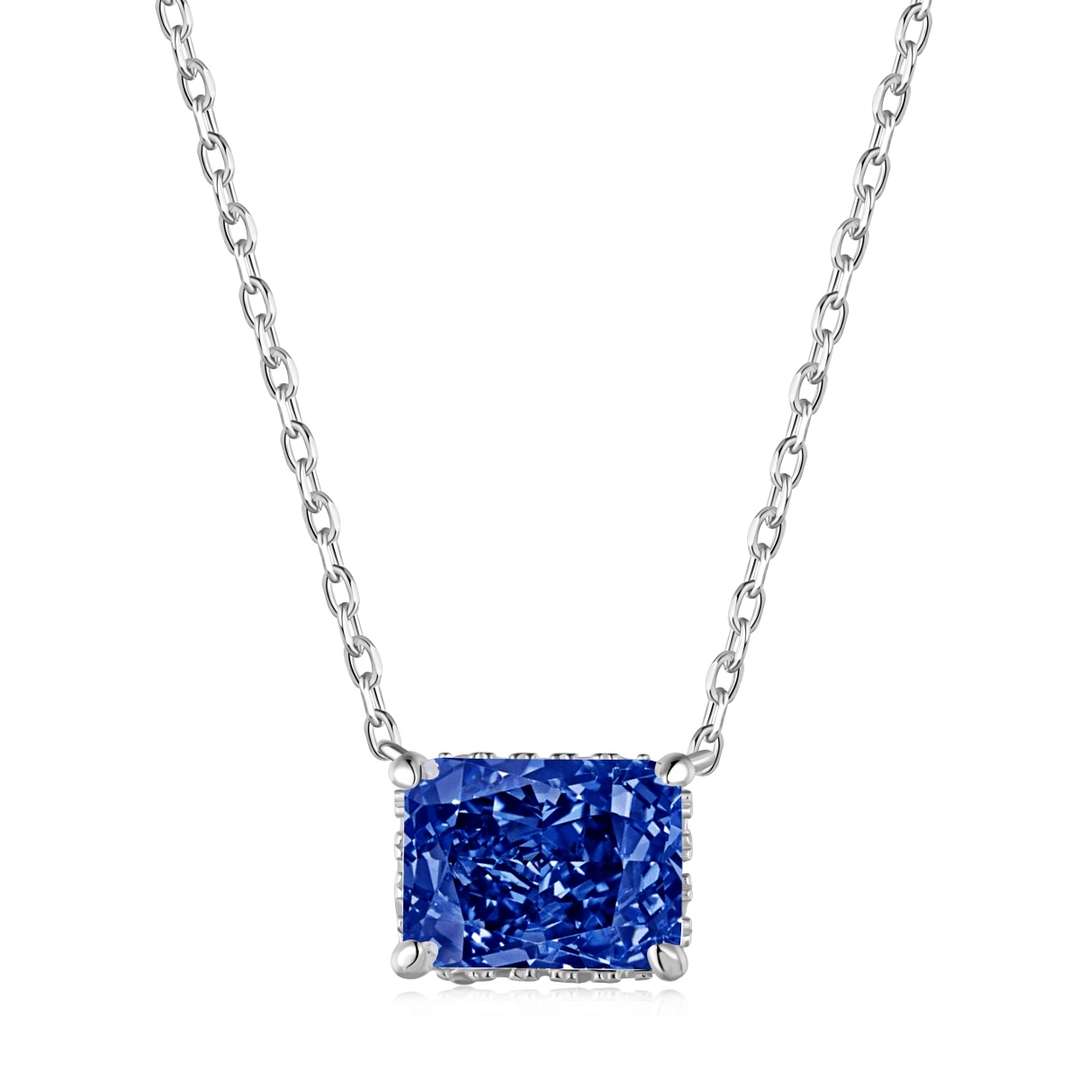 [Regalia Jewelry]Luxurious Square Shape Colorful Necalack