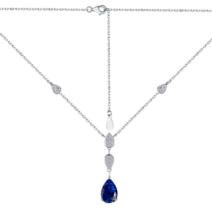 [Regalia Jewelry]Dazzling Pear Cut Necklace