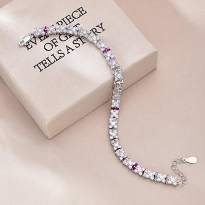 [Regalia Jewelry]Unique Colorful Flower Shape Daily Bracelet