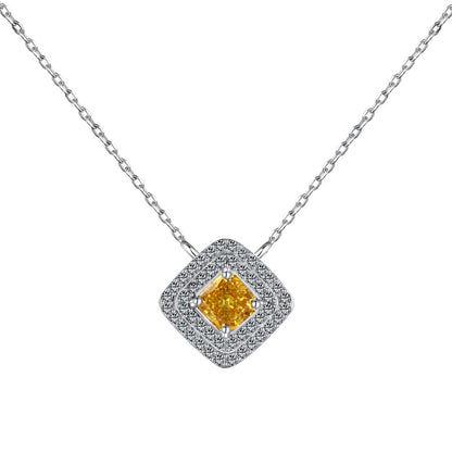 [Regalia Jewelry]Sparkling Asscher Cut Necklace