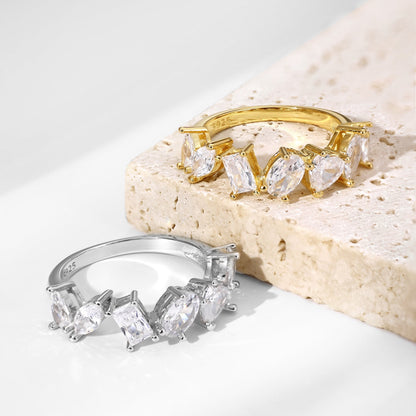 [Regalia Jewelry]Delicate Multi Cut Ring