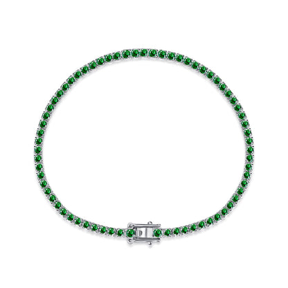 [Regalia Jewelry]Dazzling Colorful Round Cut Daily Bracelet