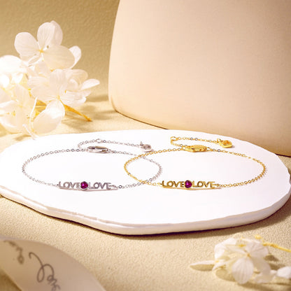 [Regalia Jewelry]Romantic Heart Shape Lover Bracelet