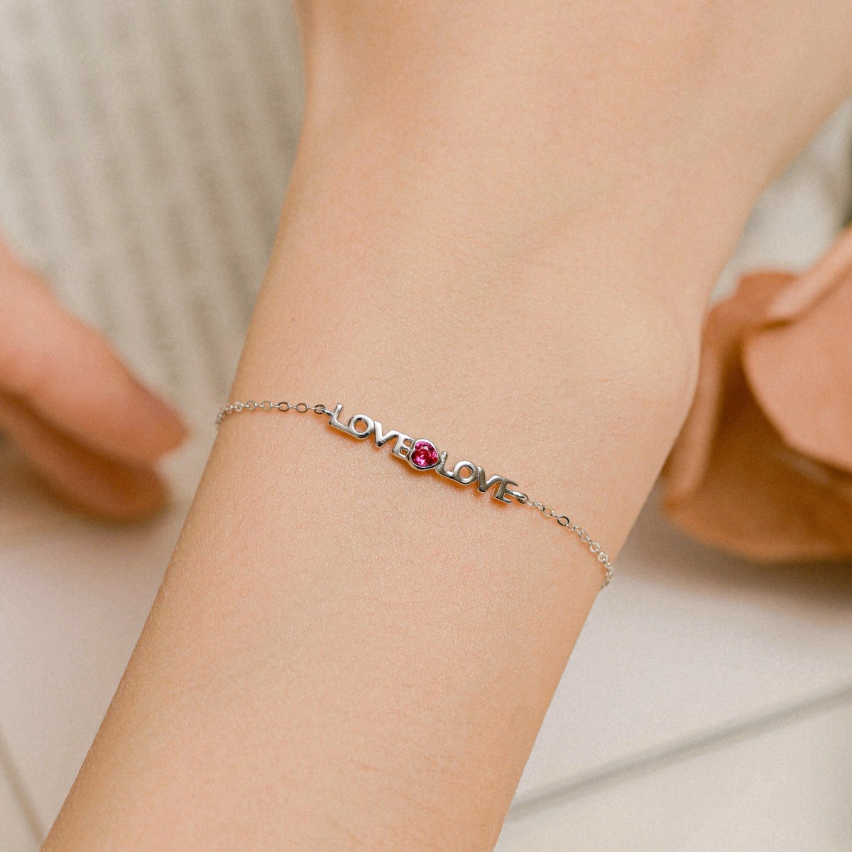 [Regalia Jewelry]Romantic Heart Shape Lover Bracelet