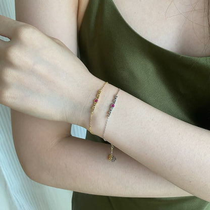 [Regalia Jewelry]Romantic Heart Shape Lover Bracelet