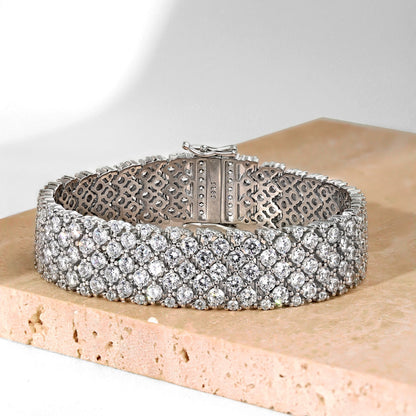 [Regalia Jewelry]Ornate Elegant Round Cut Party Bracelet