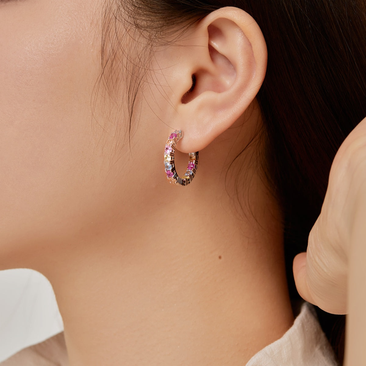 [Regalia Jewelry]Unique Round Cut Daily Earrings