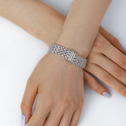 [Regalia Jewelry]Ornate Elegant Round Cut Party Bracelet