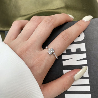 [Regalia Jewelry]1.0 Carat Dainty Resplendent Radiant Cut Daily Ring