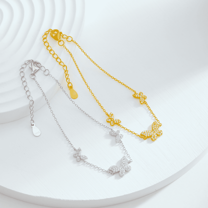[Regalia Jewelry]Delicate Butterfly Pendant Bracelet