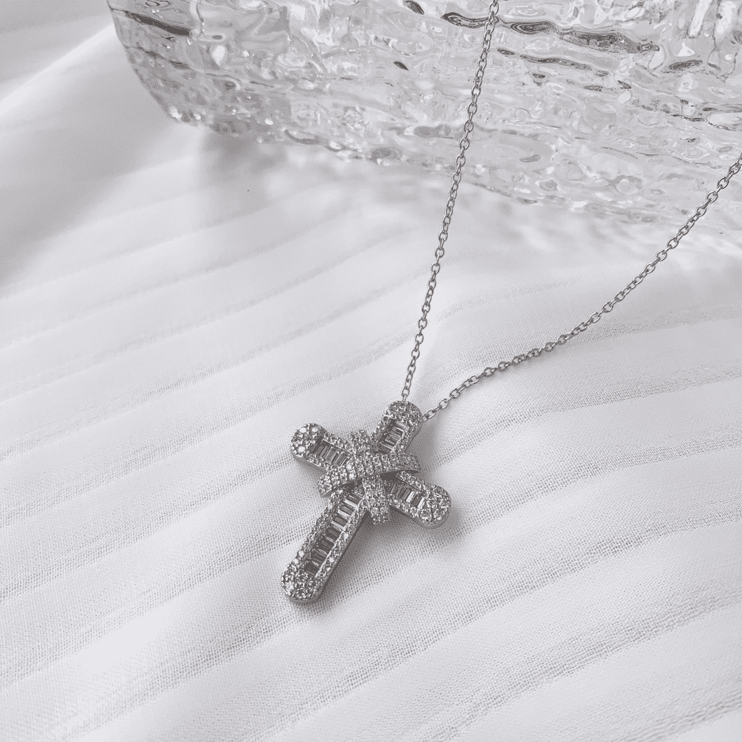 [Regalia Jewelry]Gypsophila With Dimonds Necklace