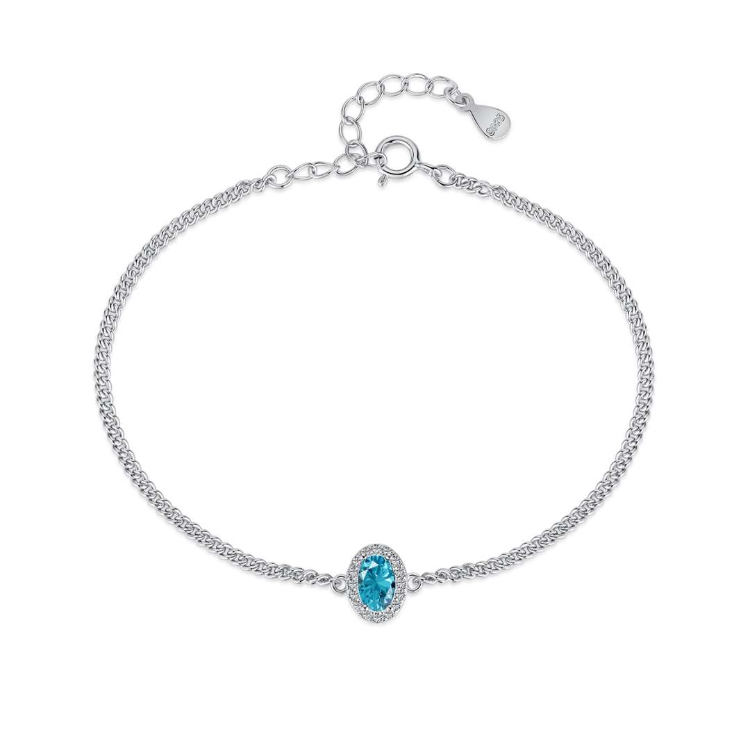 [Regalia Jewelry]Exquisite Oval Shape Bracelet
