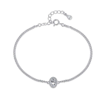 [Regalia Jewelry]Exquisite Oval Shape Bracelet