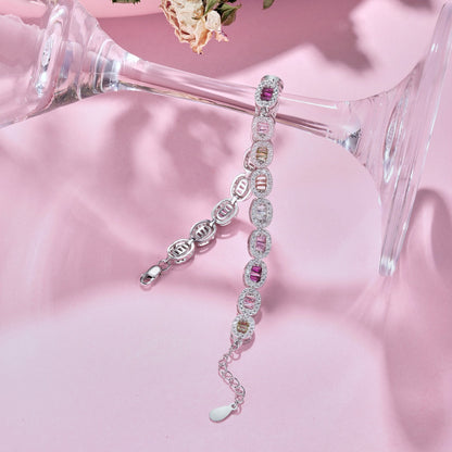 [Regalia Jewelry]Exquisite Ornate Emerald Cut Daily Bracelet