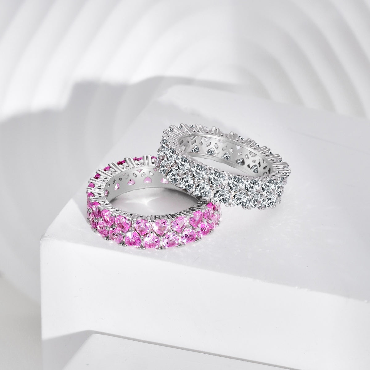 [Regalia Jewelry]Sparkling Full Heart Ring