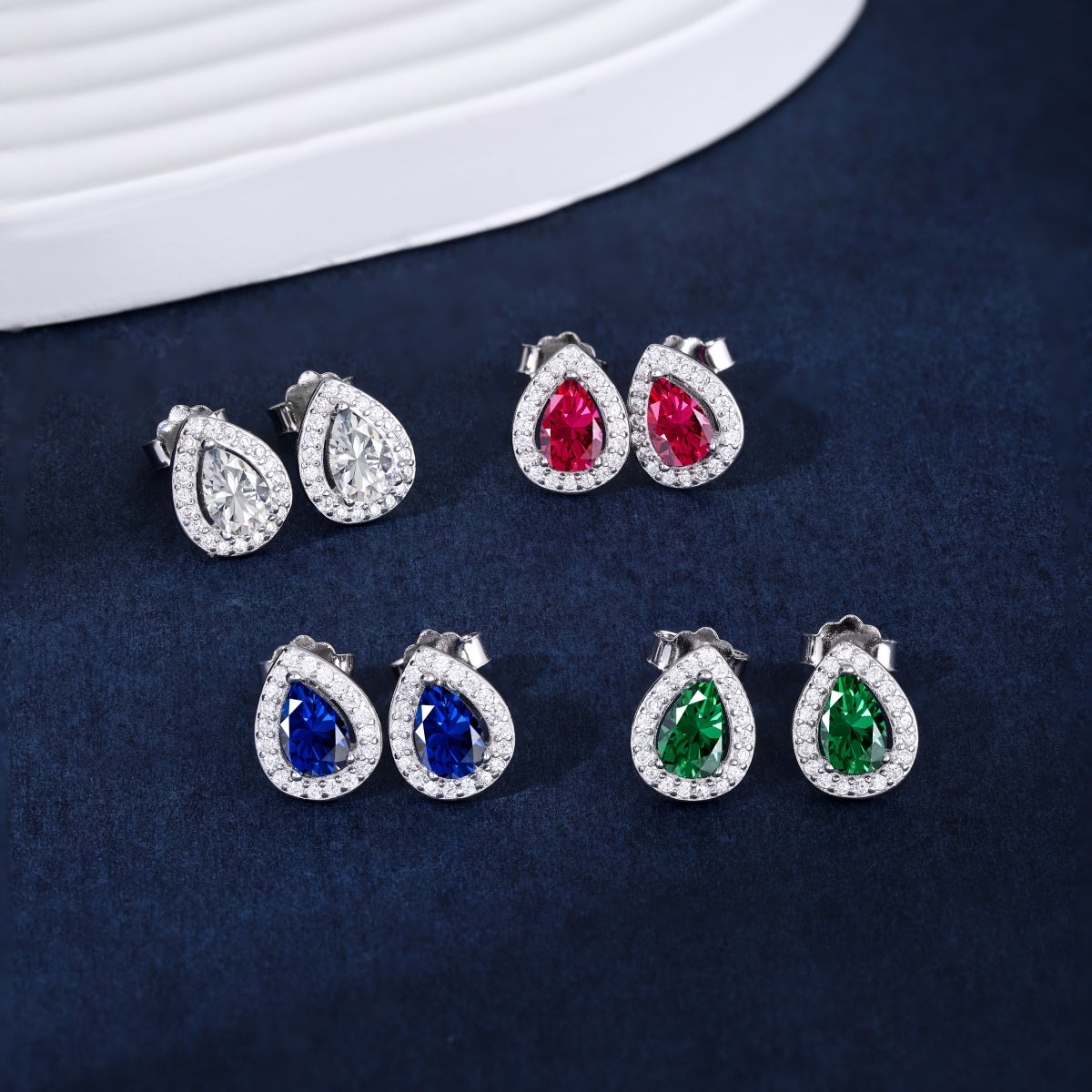 [Regalia Jewelry]Luxurious Water Drop Shape Earrings