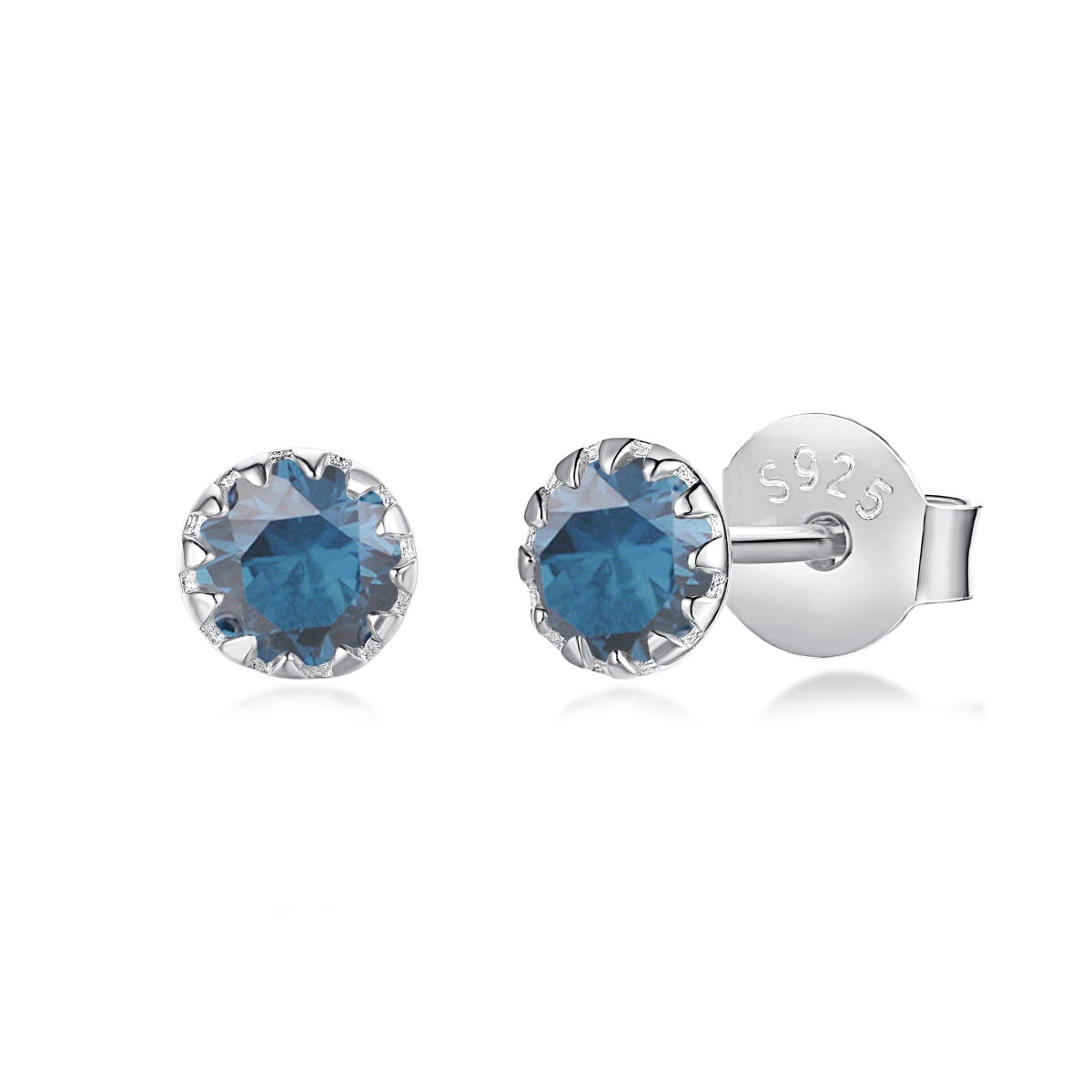 [Regalia Jewelry]Sparkling Colorful Round Shape Earrings