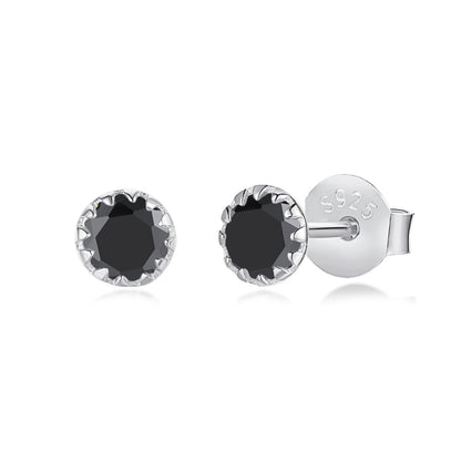 [Regalia Jewelry]Sparkling Colorful Round Shape Earrings