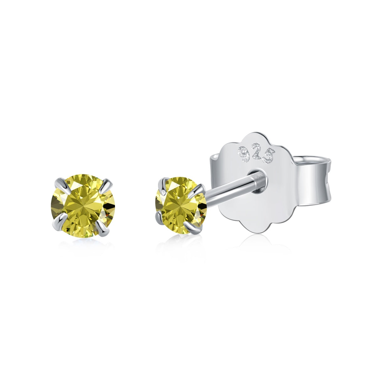 [Regalia Jewelry]Delicate Solitaire Earrings