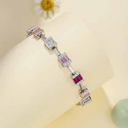 [Regalia Jewelry]Dainty Charming Emerald Cut Daily Bracelet