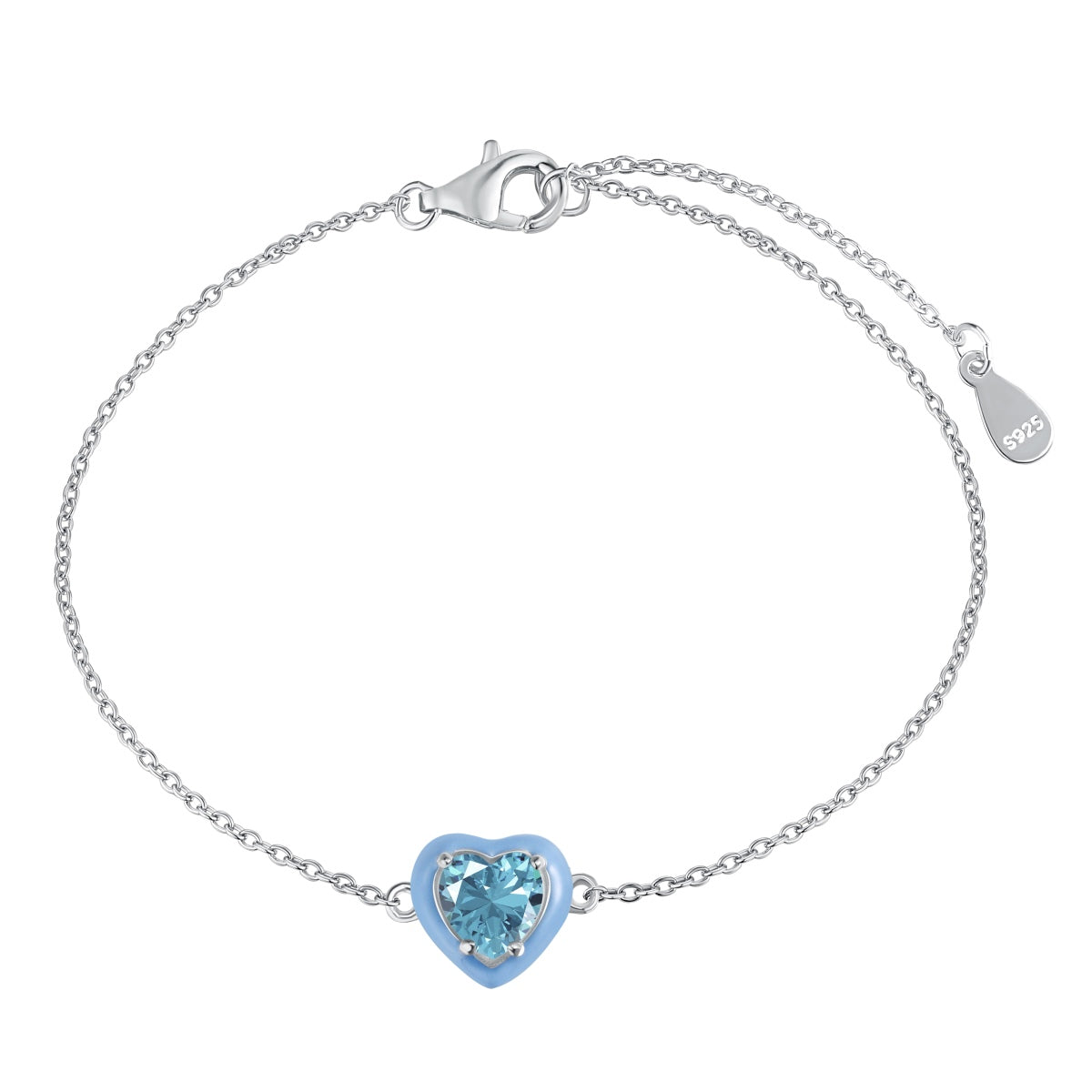 [Regalia Jewelry]Sparkling Romantic Heart Shape Lover Bracelet