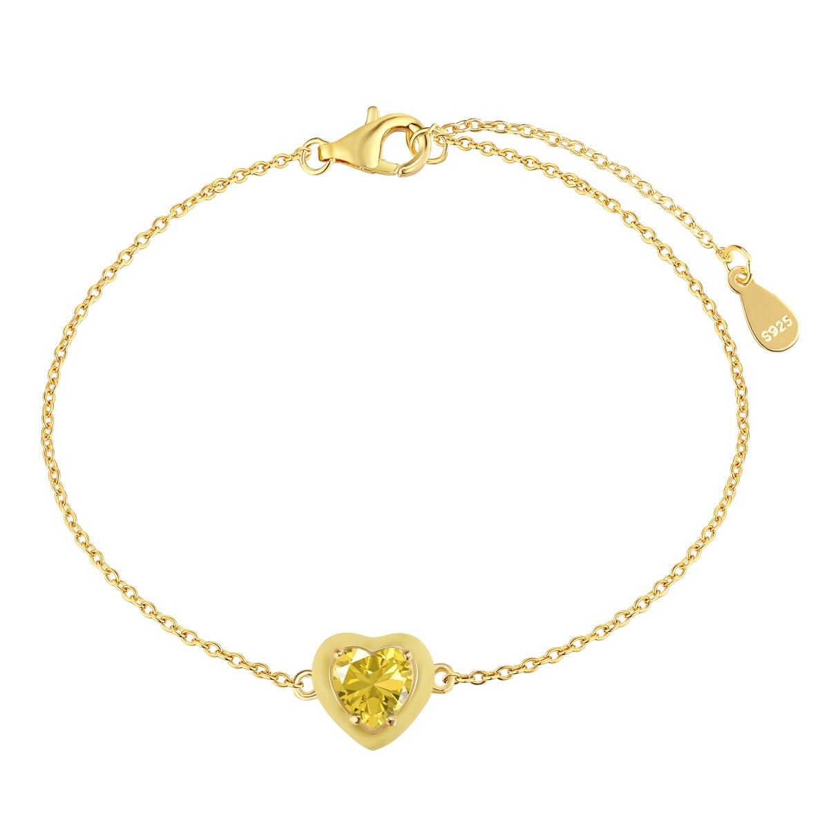 [Regalia Jewelry]Sparkling Romantic Heart Shape Lover Bracelet