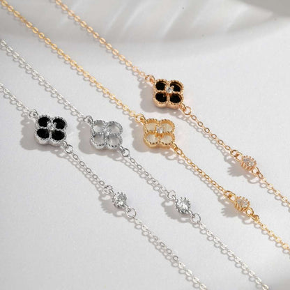 [Regalia Jewelry]Delicate Four Leaf Clover Bracelet