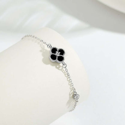 [Regalia Jewelry]Delicate Four Leaf Clover Bracelet