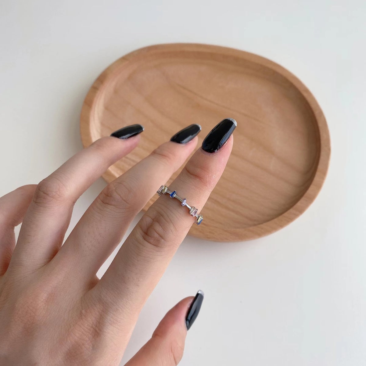 [Regalia Jewelry]Unique Trapezoid Cut Daily Ring