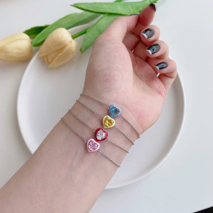 [Regalia Jewelry]Sparkling Romantic Heart Shape Lover Bracelet