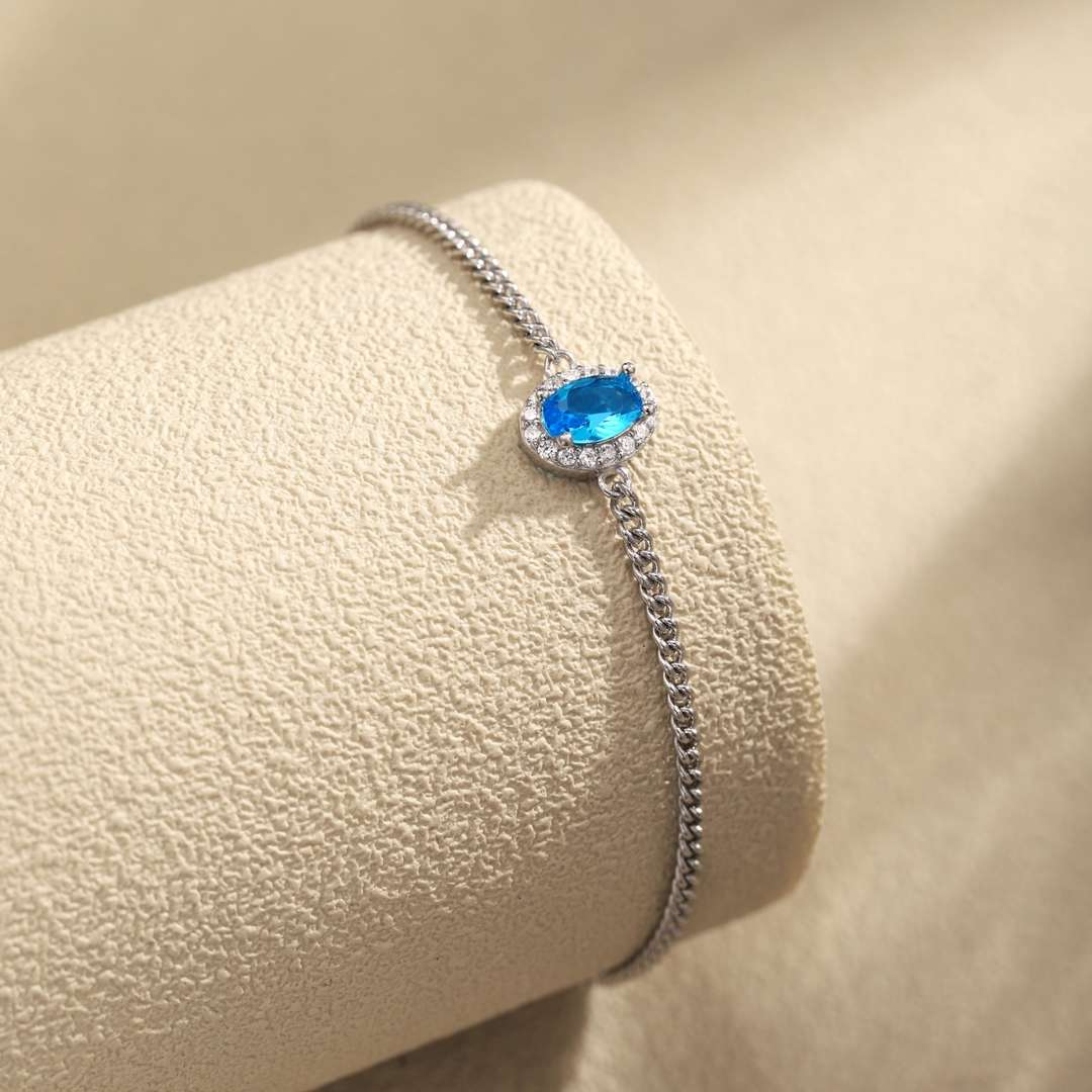 [Regalia Jewelry]Exquisite Oval Shape Bracelet