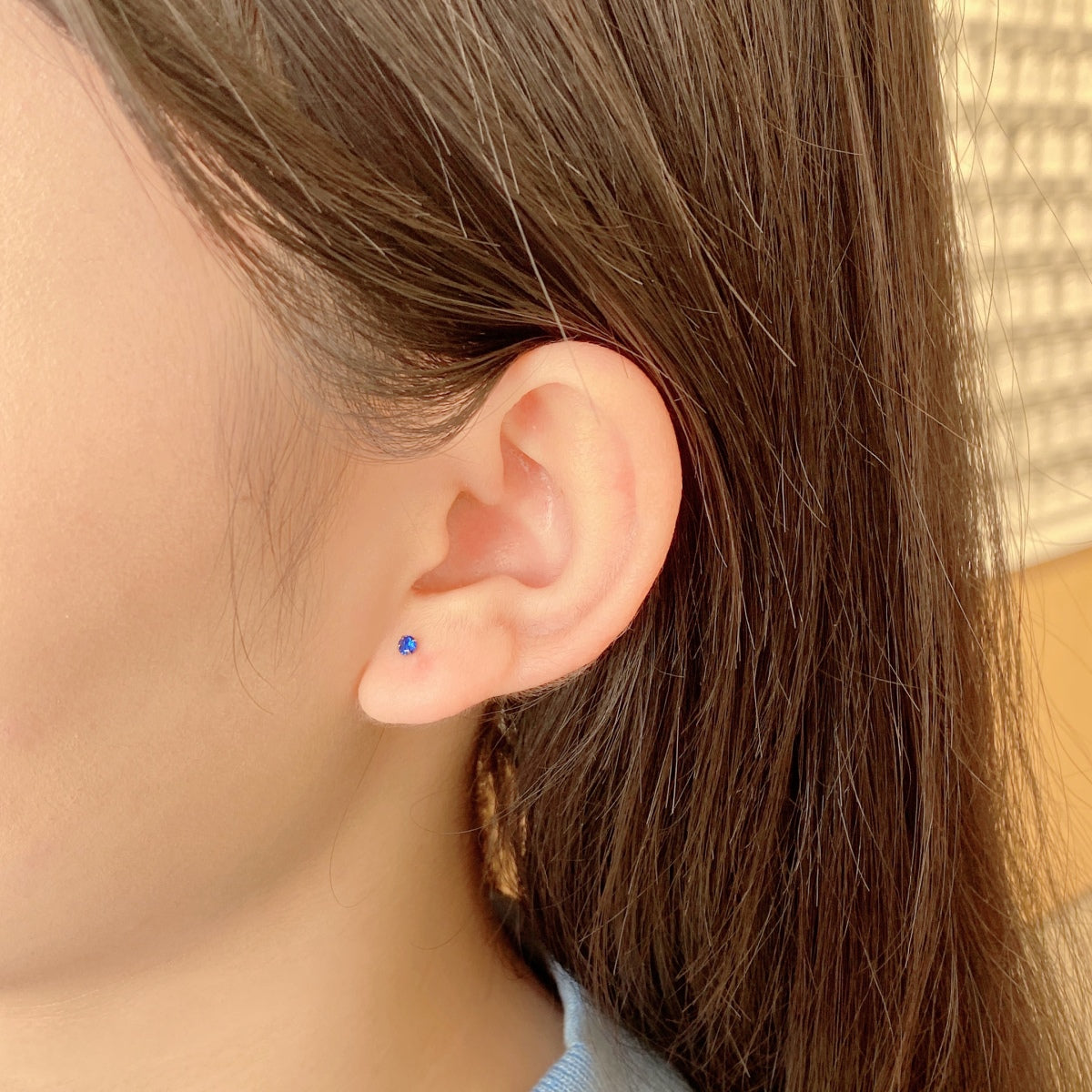 [Regalia Jewelry]Delicate Solitaire Earrings