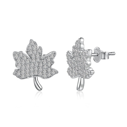 [Regalia Jewelry]Exquisite Maple Leaf Design Earrings