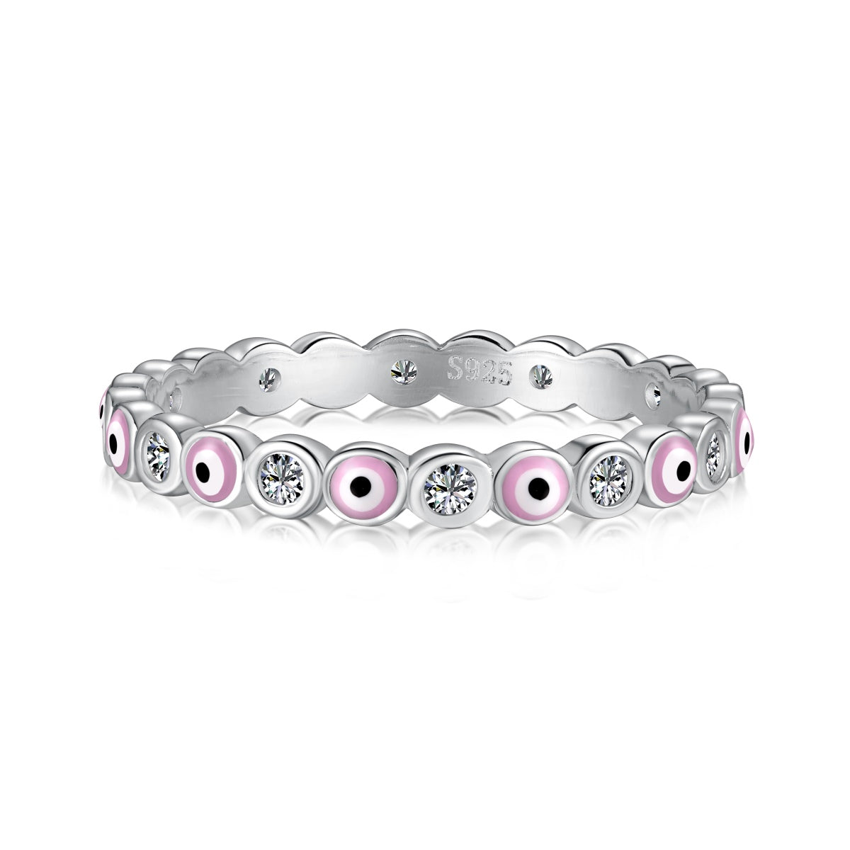 [Regalia Jewelry]Sparkling Vibrant Round Shape Daily Ring