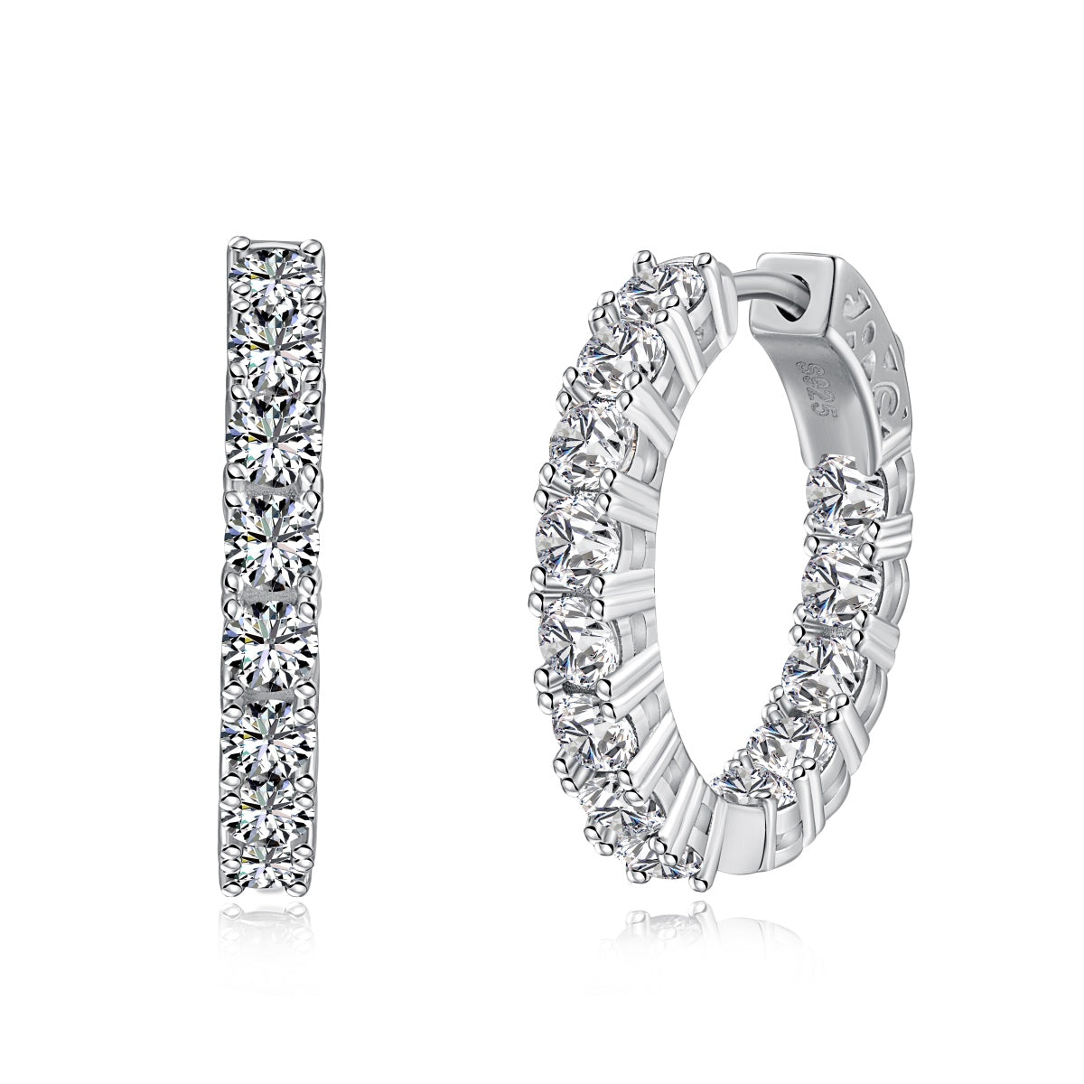 [Regalia Jewelry]Unique Round Cut Daily Earrings