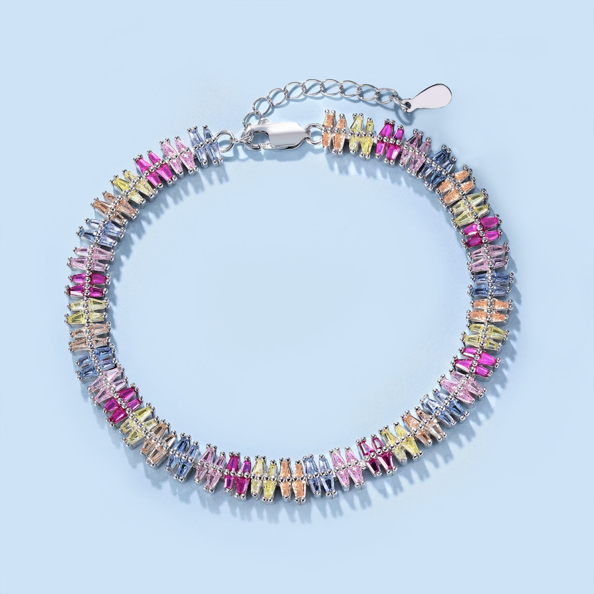 [Regalia Jewelry]Sparkling Exquisite Multi Cut Party Bracelet