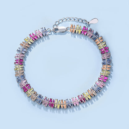 [Regalia Jewelry]Sparkling Exquisite Multi Cut Party Bracelet
