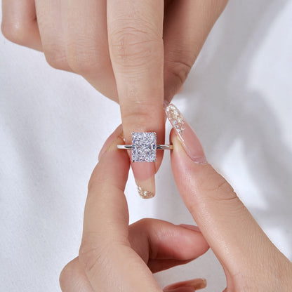 [Regalia Jewelry]4.0 Carat Ornate Enchanting Radiand Cut Banquet Ring