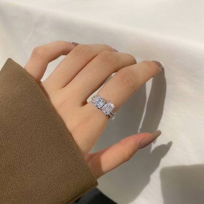 [Regalia Jewelry]2.0 Carat Scintillating Ornate Radiant Cut Party Ring