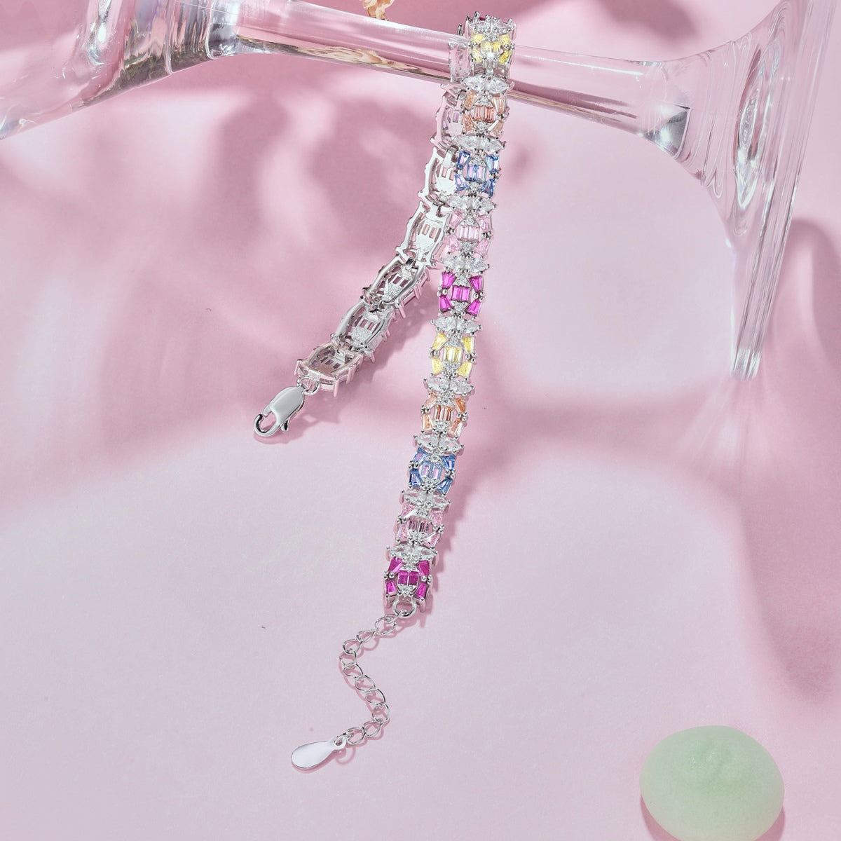 [Regalia Jewelry]Delicate Colorful Multi Cut Party Bracelet
