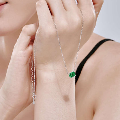 [Regalia Jewelry]Luxurious Square Shape Colorful Necalack