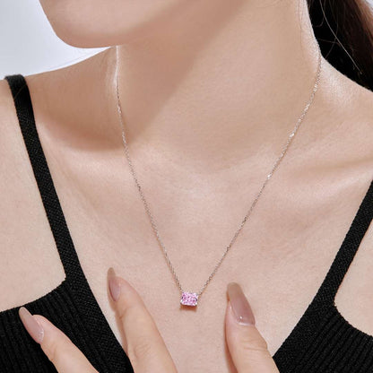 [Regalia Jewelry]Luxurious Square Shape Colorful Necalack