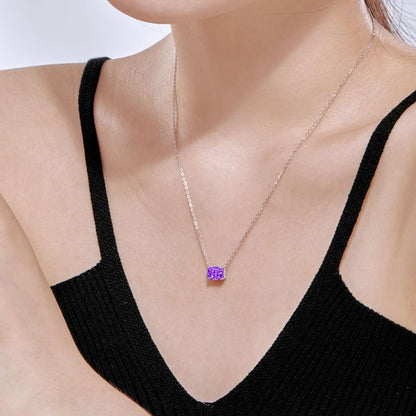 [Regalia Jewelry]Luxurious Square Shape Colorful Necalack