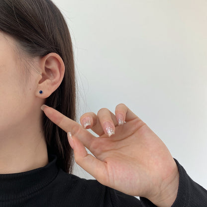 [Regalia Jewelry]Sparkling Colorful Round Shape Earrings